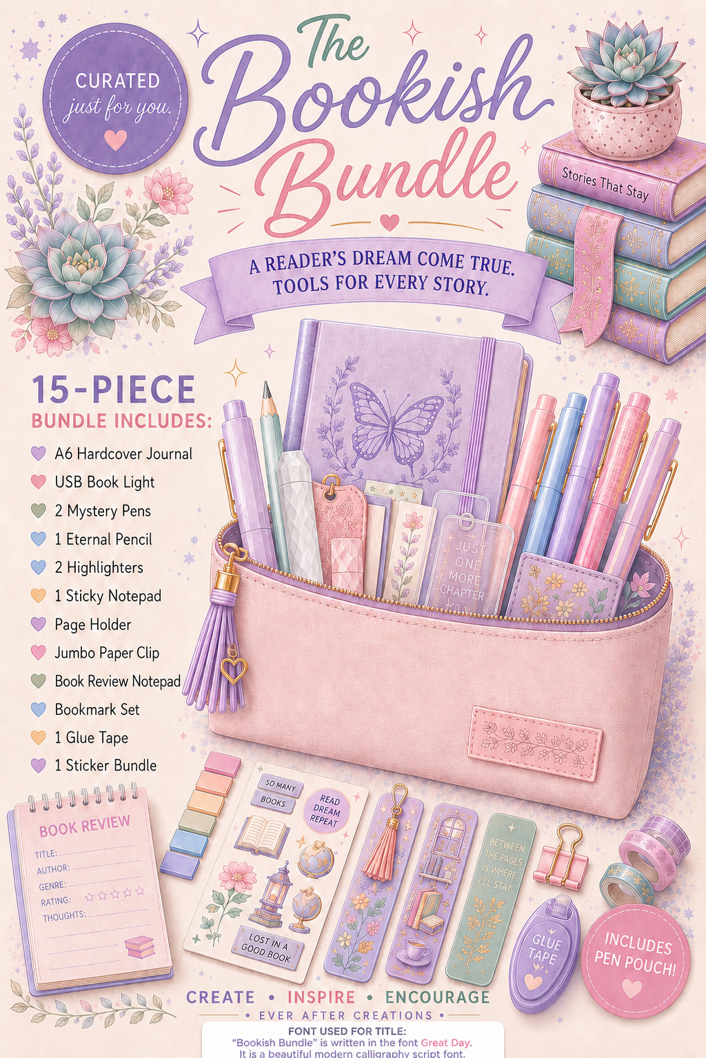 Bookish Bundle - 15 Pc.