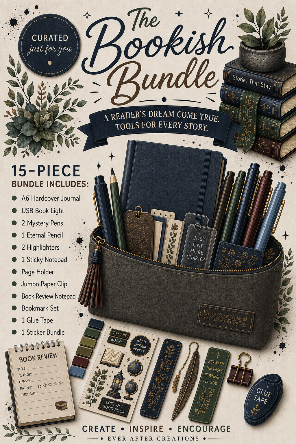 Bookish Bundle - 15 Pc.